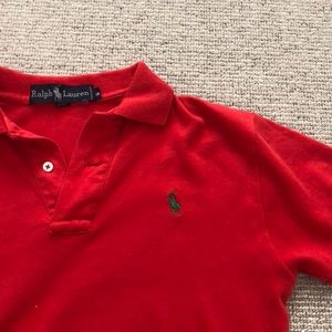 cropped polo shirt// size S